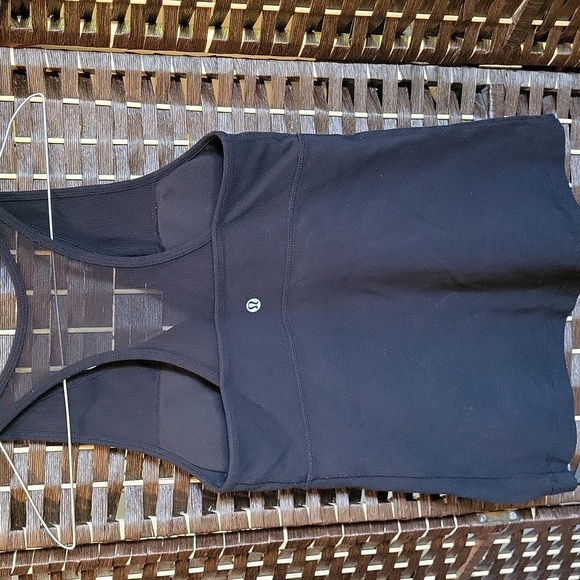 Lululemon Athletica Black V-Neck Tank Top - Picture 3 of 4